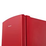 Hisense RR220D4ARF – Frigorífico Una Puerta; Botellero Cromado; estantes XXL; 164 L de capacidad neta; 128 cm alto; silencioso 40dB; Color Rojo – Image 5