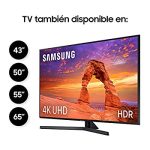 Samsung 43RU7405 serie RU7400 2019 – Smart TV de 43′ con Resolución 4K UHD; Ultra Dimming; HDR ; Procesador 4K; One Remote Control; Apple TV y compatible con Alexa – Image 2