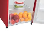 Hisense RR220D4ARF – Frigorífico Una Puerta; Botellero Cromado; estantes XXL; 164 L de capacidad neta; 128 cm alto; silencioso 40dB; Color Rojo – Image 6