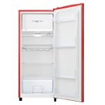 Hisense RR220D4ARF – Frigorífico Una Puerta; Botellero Cromado; estantes XXL; 164 L de capacidad neta; 128 cm alto; silencioso 40dB; Color Rojo – Image 3