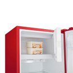 Hisense RR220D4ARF – Frigorífico Una Puerta; Botellero Cromado; estantes XXL; 164 L de capacidad neta; 128 cm alto; silencioso 40dB; Color Rojo – Image 4