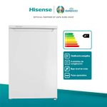 Hisense RR154D4AW2 – Frigorífico una puerta reversible; clase A++; 120 L de capacidad neta; 84.5 cm de alto; silencioso 40 dBA; Plástico; Blanco – Image 2