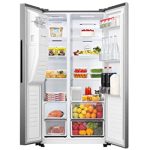 Hisense RS650N4AC1 – Frigorífico Side By Side; Total No Frost con ventilación Multi Air Flow; Clase A+; Dispensador de hielo y agua; 499 litros de capacidad; acabado inoxidable – Image 4