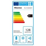 Hisense RL313D4AW1 – Frigorífico de una puerta; clase A+; capacidad neta 242 l; 143;4 cm alto; patas ajustables; silencioso 40dB; color blanco – Image 5