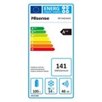 Hisense RR154D4AW2 – Frigorífico una puerta reversible; clase A++; 120 L de capacidad neta; 84.5 cm de alto; silencioso 40 dBA; Plástico; Blanco – Image 6