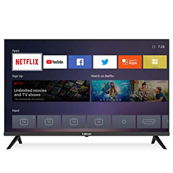 71edkOJ7UFL._SX350_ Caixun EC32S2N; 2020 LED HD Smart TV de 32 Pulgadas; WiFi; Netflix; Prime Video;Youtube; Facebook; HD Television; Sintonizador Triple; HDMI – Image 1