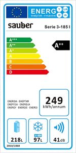 Sauber – Frigorífico Combi Serie 3-185I Tecnología NOFROST – Eficiencia energética: A++ – 185x60cm – ENTREGA EN DOMICILIO – Image 6