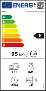 Miele G5000 SC EDST/CLST - Lavavajillas Acero Inoxx CleanSteel Clase E – Image 2